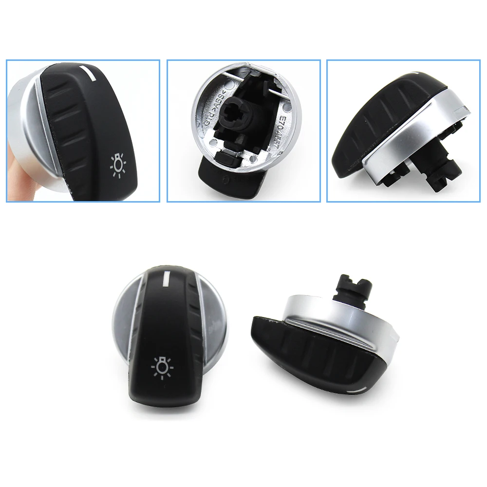 Car Front Headlight Head Lamp Switch Rrotary Knob Button Cap For 