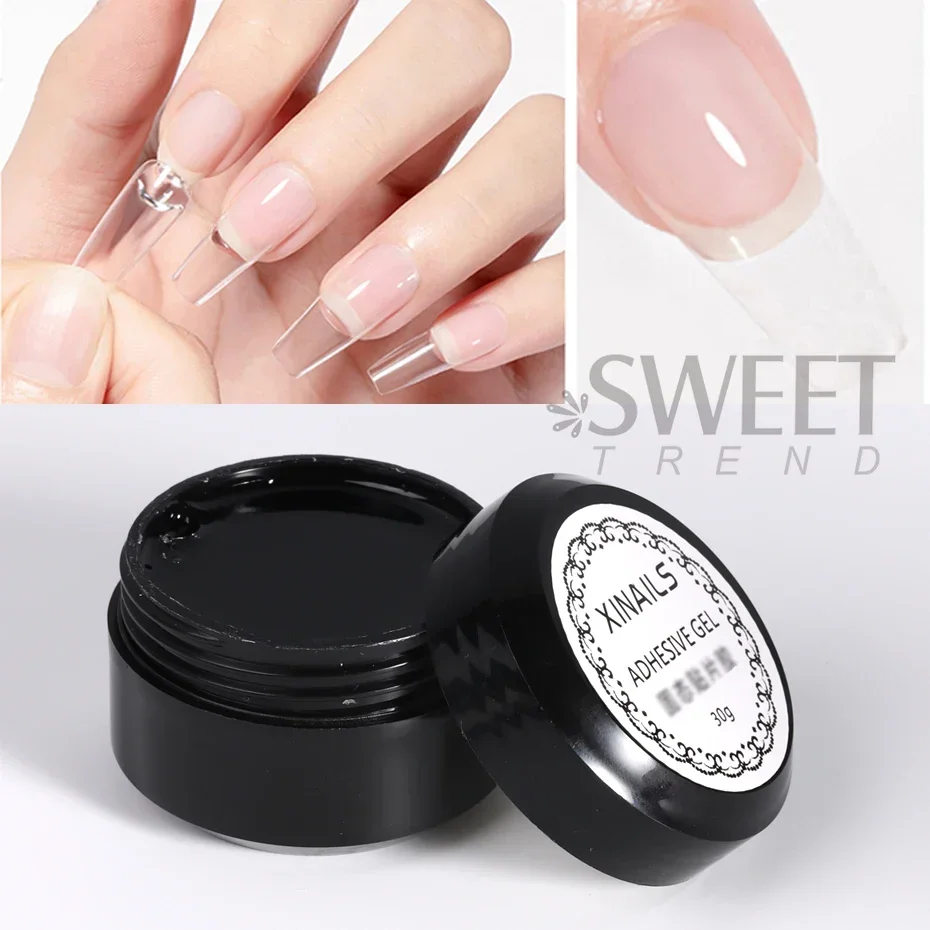 Solid Nail Tips Gel Acrylic Transparent UV LED Function Gel Lamp Nail Extension Gel Soak Off Nail Art Strong Stick Gel Varnish