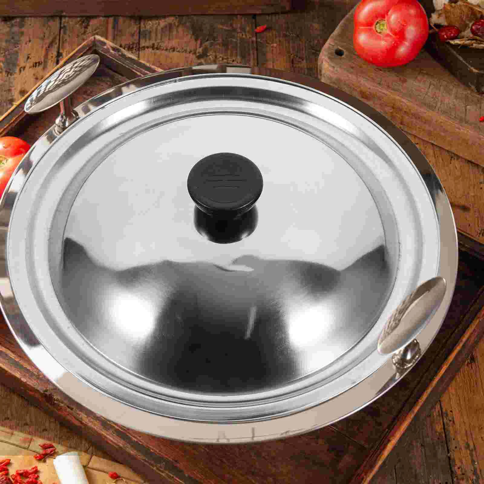 Silicone pot lid stainless steel for pans