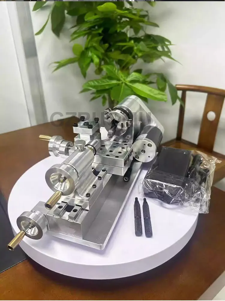 DIY Mini Lathe Multifunctional Household Woodworking Homemade Small Lathe Portab