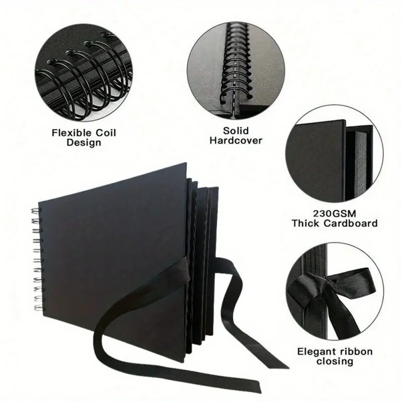 Deluxe Scrapbook DIY Picture Album - 40-Page Keepsake