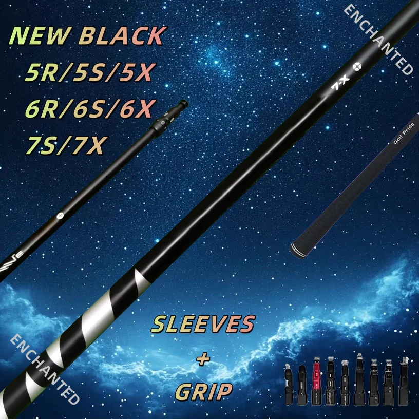 Golf Drive Shaft Black 5/6/7 R or S or X 45 inch Graphite Shaft Free Assembly Sleeve and Grip 0.335 Tip