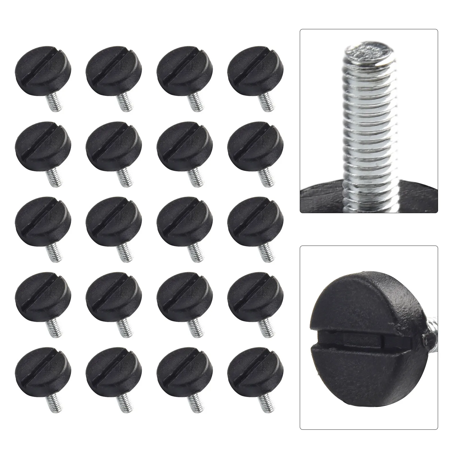 20Pcs Adjustable Galvanized Steel Furniture Legs Anti-slip Base Table Cabinet Leg Pad Feet Leveler M8 Screw Metal Furniture Foot chair leg pads