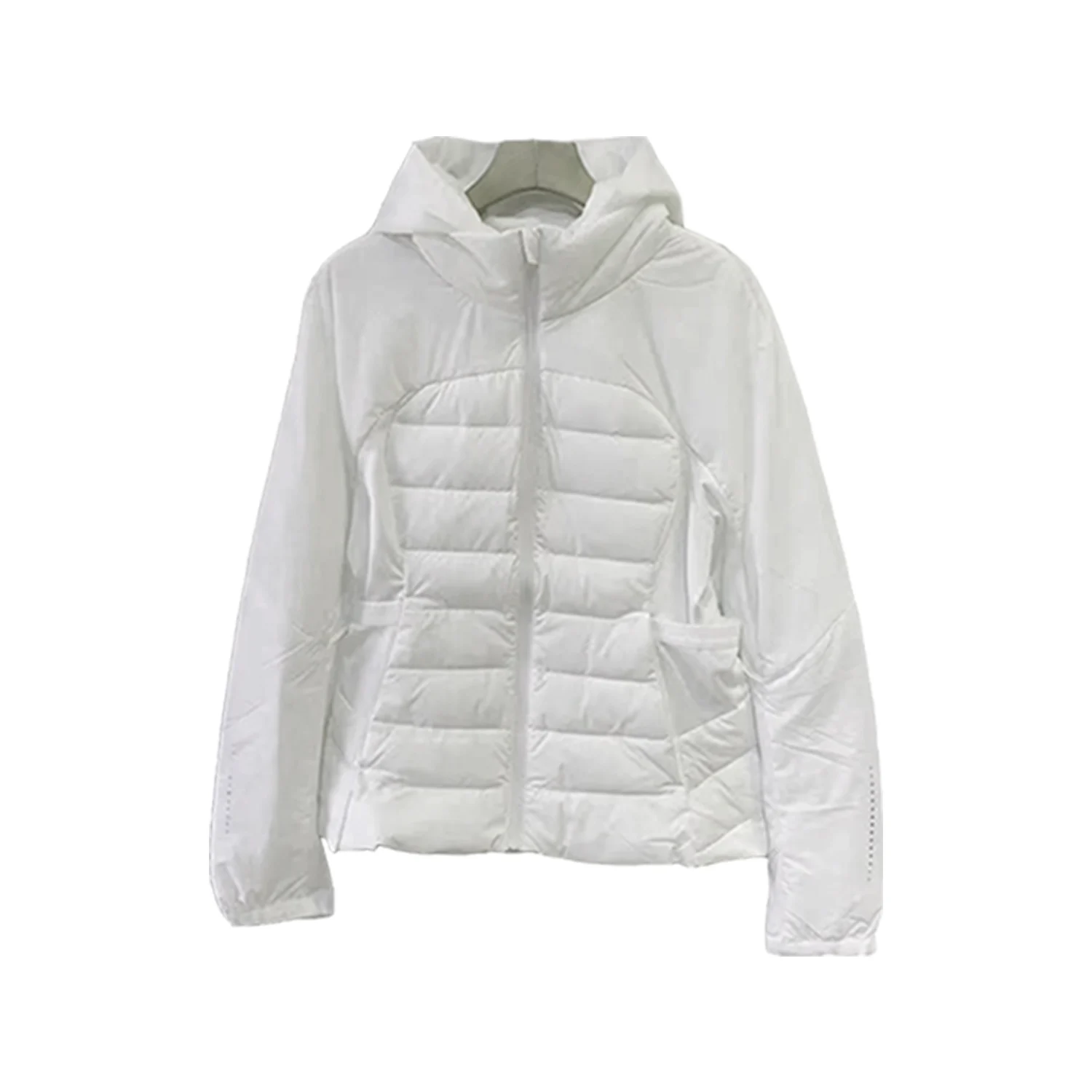 Autumn and Winter Golf Thicken Clothing Women's Down Jacket Top Fleece Warm Long Sleeve Coat Ladies Sports Hooded Windbreaker