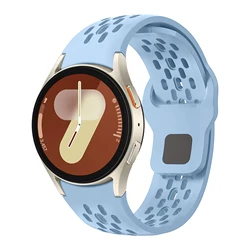 Premium Silicone Sport Strap for Smartwatches - Versatile and Durable Replacement Band (Light blue)