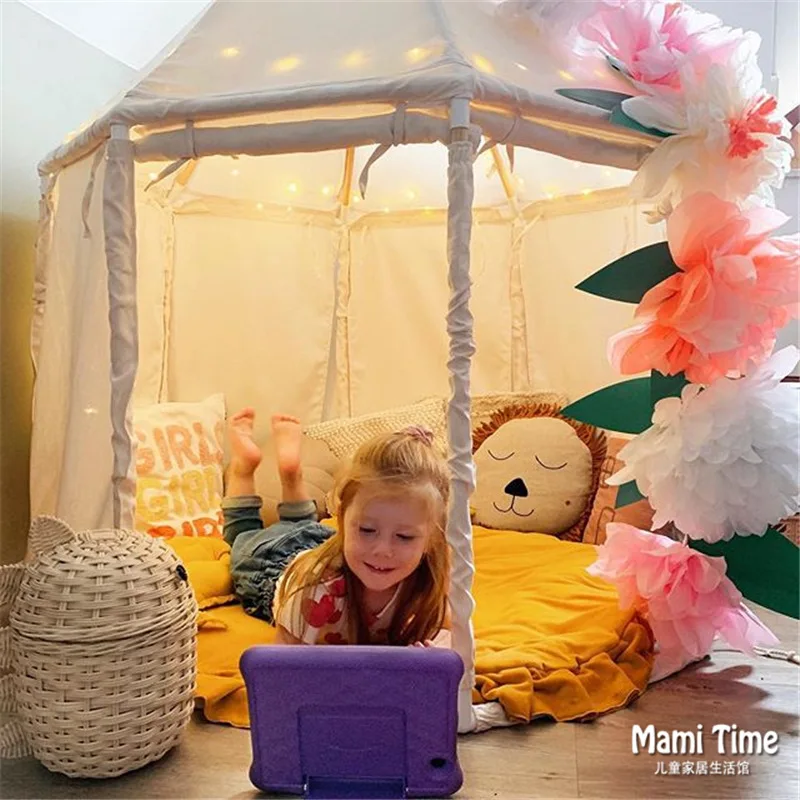 Korean INS children's tent indoor home boy yurt small house baby sleeping toy game house