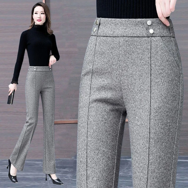 Pants Women Spring Autumn All-match Trendy Female Korean Style Leisure  Loose High Quality Streetwear Pockets Trousers Solid Chic - Pants & Capris  - AliExpress