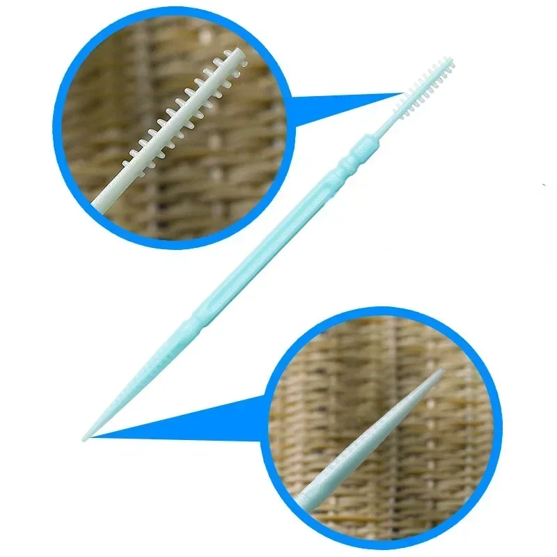 Double Head Dental Floss Interdental Toothpick Brush 1060pcs/box Dental Oral Care Toothpicks
