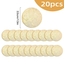 Elegant Gold Foil Disposable Placemats - Set of 13 Round Table Mats for Festive Dining and Home Décor (20PCS B)