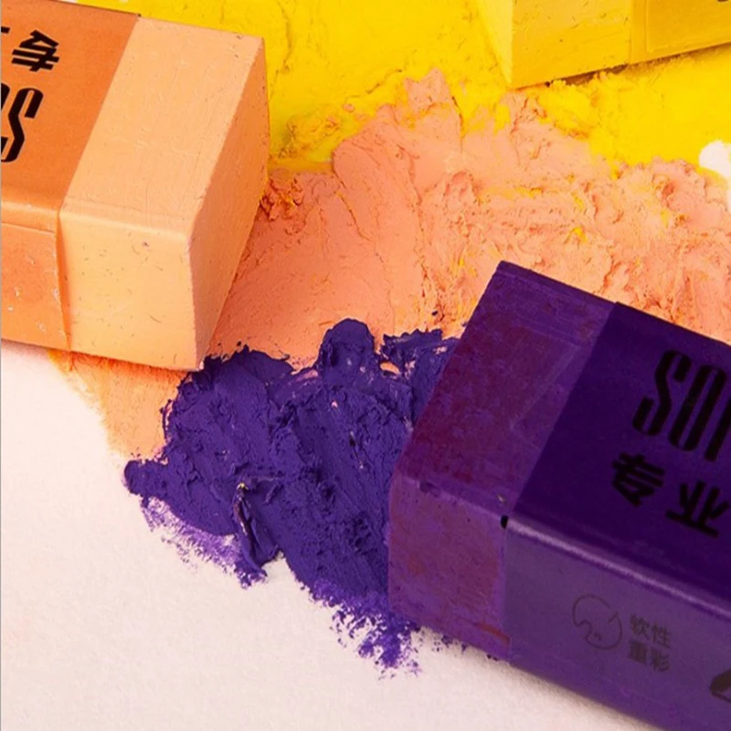 Oil Pastels Solid Oil Painting Pigment Mini 24/36/48Colors Water-Soluble Oily for Scratching