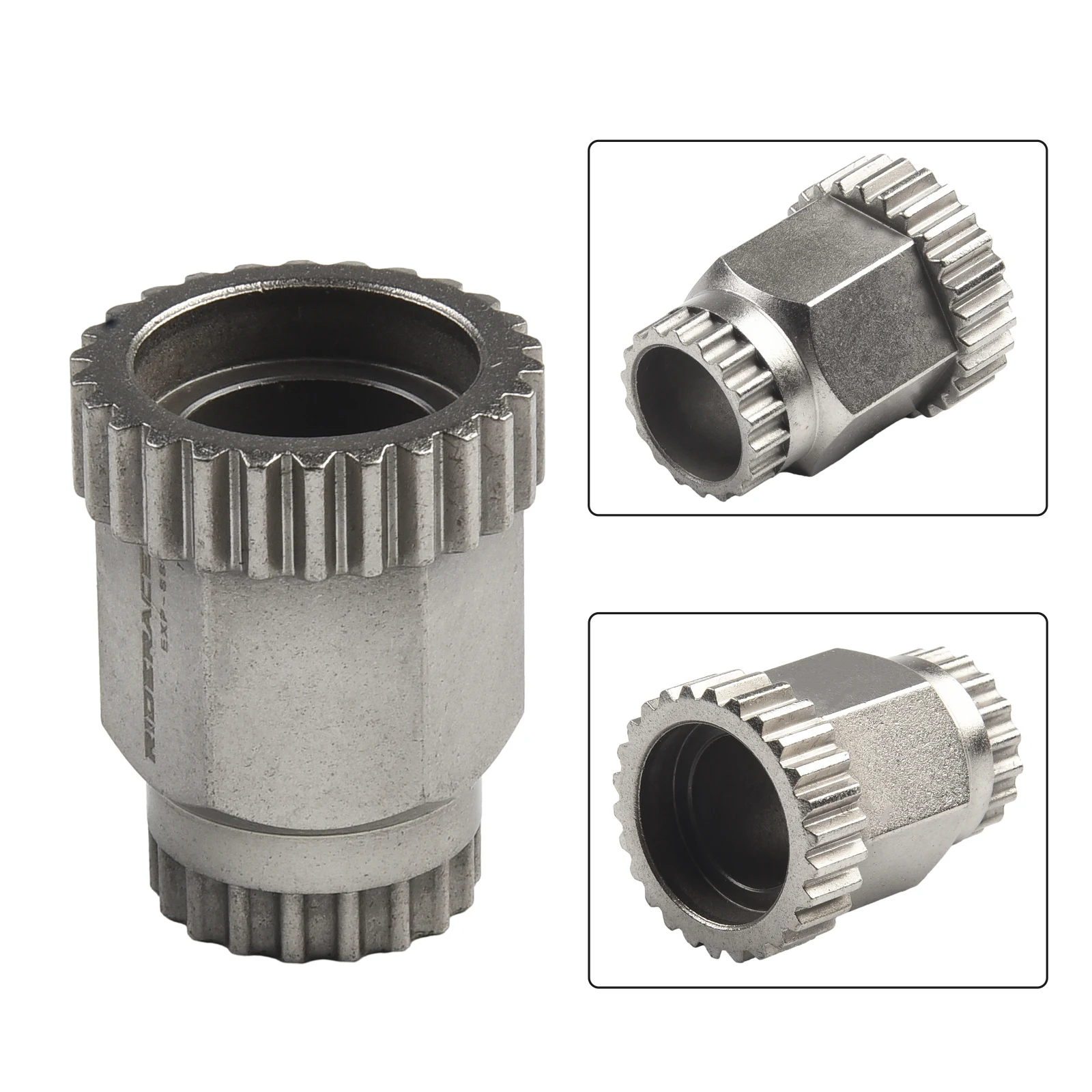 

Brand New Outdoor Disassembly Tool Accessory Planetary Ratchet Replacement Silver Two-in-one Tool Eheel Hub Body