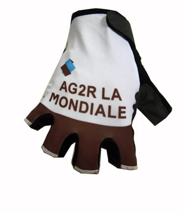 

2016 AG2R TEAM One Pair Sports Half Finger Cycling Jersey Gloves MTB Road Mountain Bike Bicycle Gel Gloves