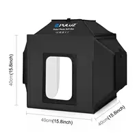 PULUZ 40cm Folding 72W 5500K Studio Shooting Tent Soft Box Photography Lighting Kit with 4 Colors Backdrops LED Photo Softbox - Image 3