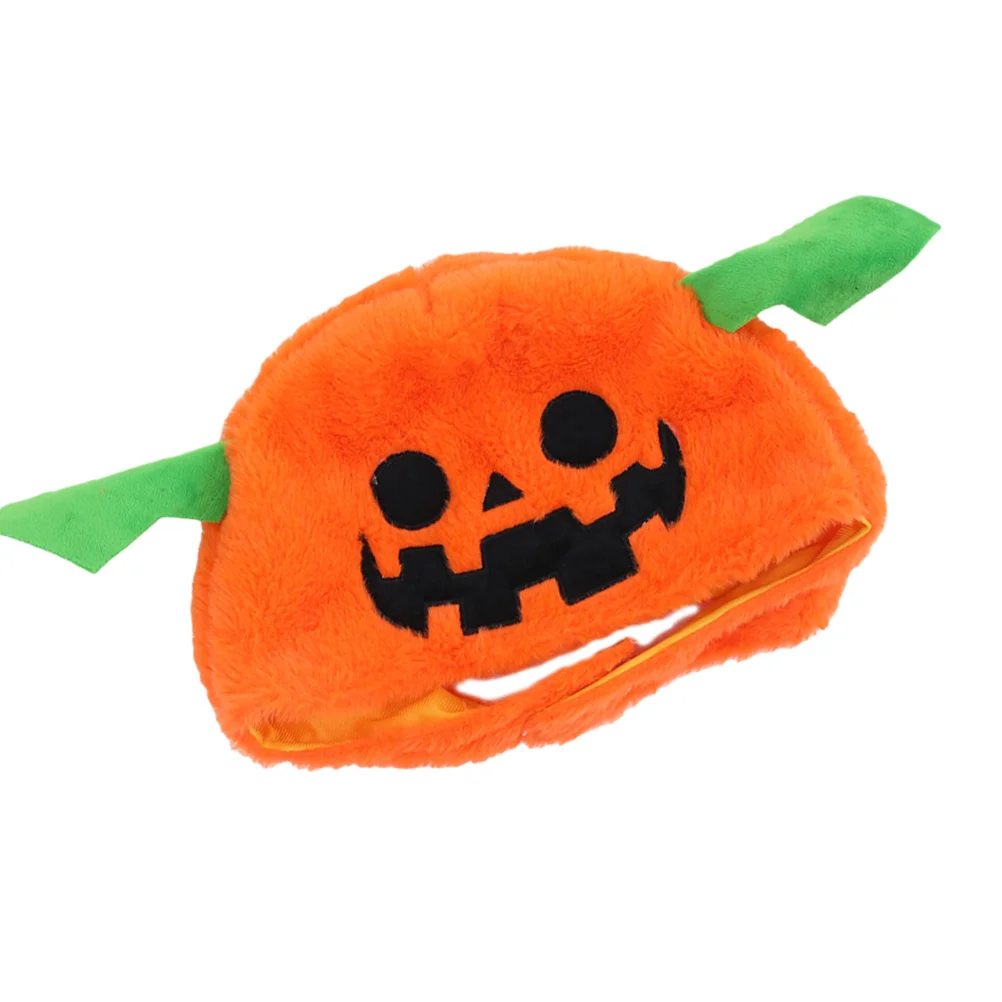 

Plush Hat Pumpkin Shape Hat Halloween Cosplay Hat Cartoon Headwear Photo Prop