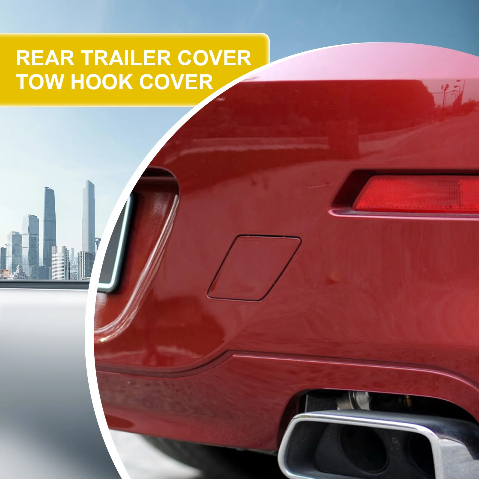 Rear Bumper Tow Hook Cover For BMW 6 Series F06 Gran F12 F13 Coupe 640d 640dX 650i 650ix 2011- 51127261580 Towing Eye Cover