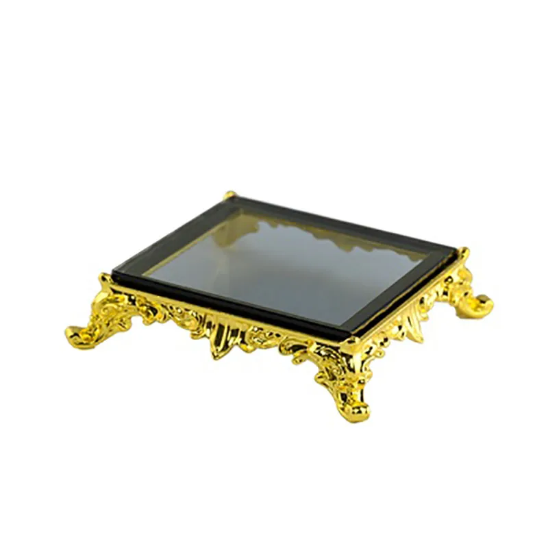 Rectangle Crystal Glass Cube Base Decorations, Craft Base, Feng Shui, Home Decoration Accessories, Modern Display Stand Holder