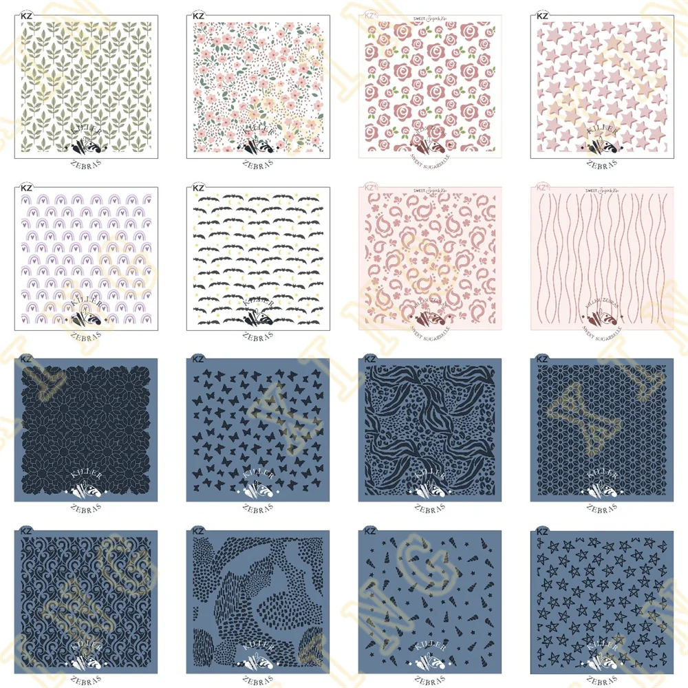 

Layering Stencils Painting DIY Scrapbook Coloring Embossing Paper Card Album Craft Decorative Template New Rainbow Love Stars