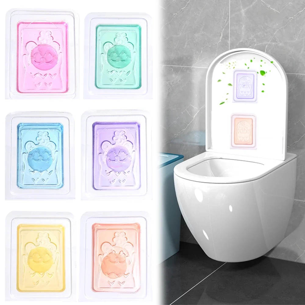  1-5pcs Aromatherapy Gel Toilet Solid Deodorant Cream Cat Pattern Freshener Bathroom Bedroom Wardrobe Shoe Cabinet Car Supplies 