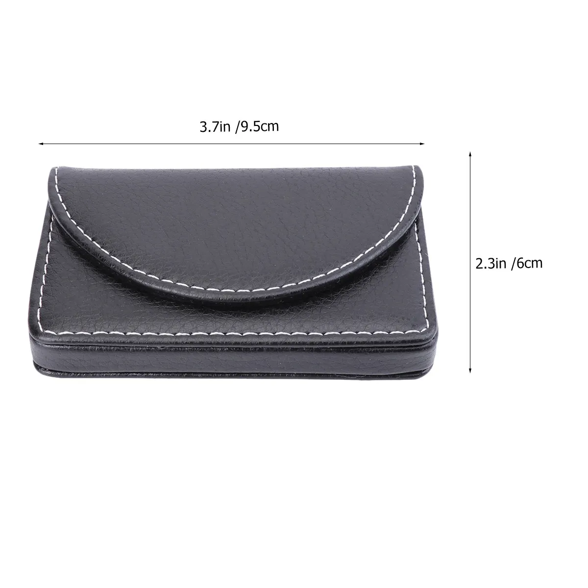 1Pcs 비즈니스 케이스 PU 홀더 휴대용 이름 카드 주최자 신용 ID 카드를위한 심플한 디자인 블랙 비즈니스 케이스