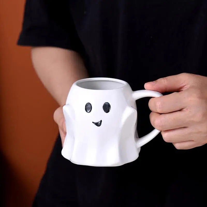 

Ghost Cup Heat-resistant Ghost Mug For Offices Halloween Mugs For Dormitory Apartment Home Offices Collegiate