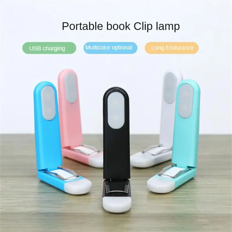 

Reading Lamp Abs Lovely Shape Portable Soft Color 3 Brightness Dimmable Desk Lamps Usb Light 500 Ma Usb Rechargeable Led Lamp