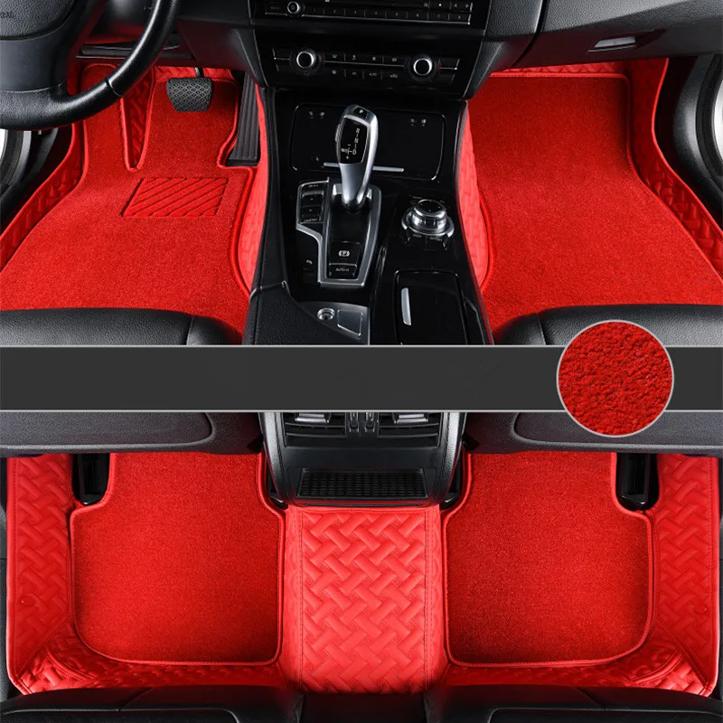 

High quality! Custom special car floor mats for Mercedes Benz C 200 220 250 300 350 Coupe C205 2021-2014 double layers carpets