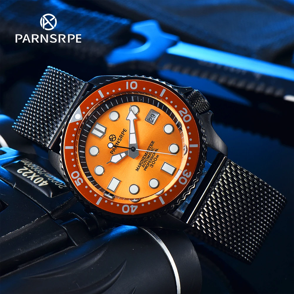 

Часы мужские механические с сапфировым стеклом, 50 м