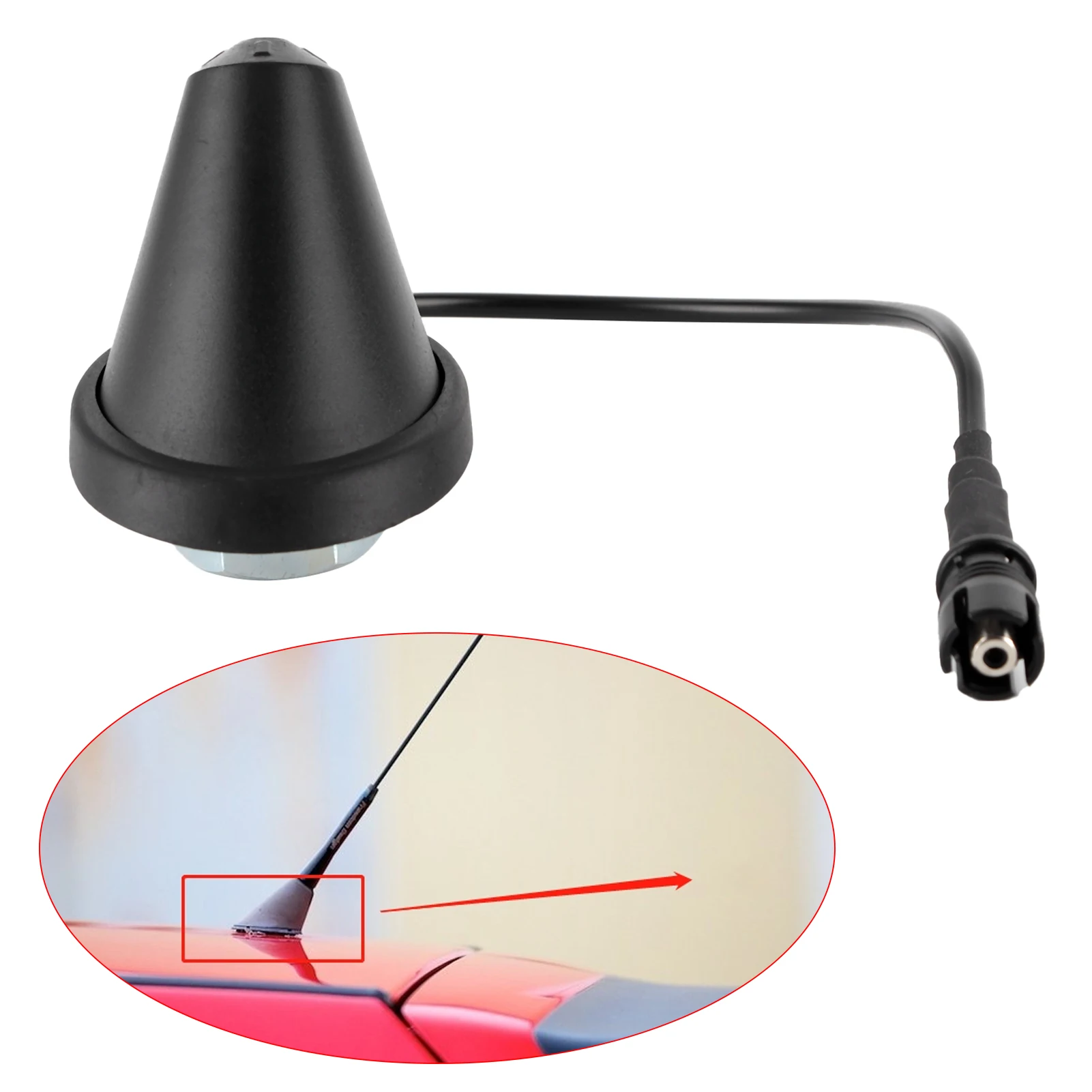 

Автомобильная антенна 1J0035501F для радио, крепежный кронштейн, прямая замена, ABS, автомобильный аксессуар