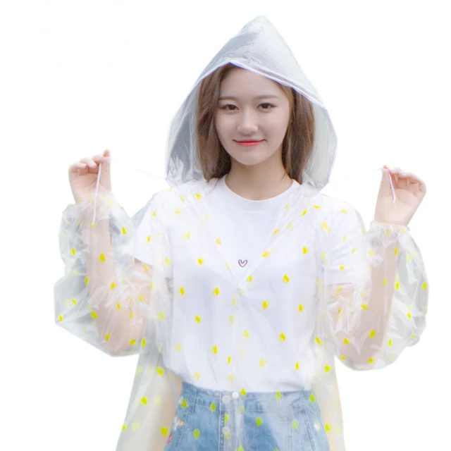 Kültéri Hordozható Esőkabát Átlátható Eldobható Séta Poncho Pe Egyrészes Védő Utazás Felnőtt Esőfelszerelés - Image 5