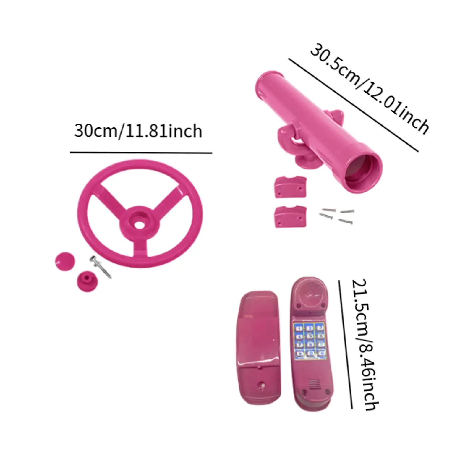 Playground Accessories for Backyard Playhouse Portable Steering Wheel Playground 6