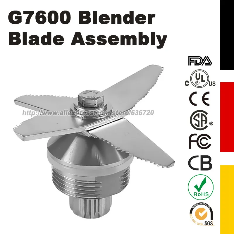 G2001 / G1100 / G5500 G7400 G7500 G7600 G7700 Blender Blade Assembly , Blender knife