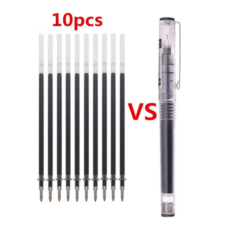 Gel Pens Transparent Big Capacity Ink Fine Nib Office Student School Stationery Supplies