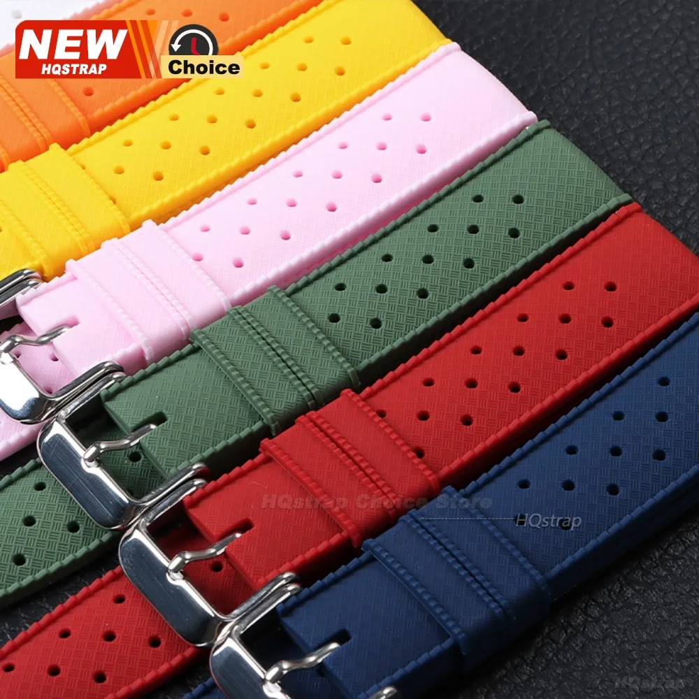Quick Release Tropical Silicone Waterproof Strap – 18mm, 20mm, 22mm