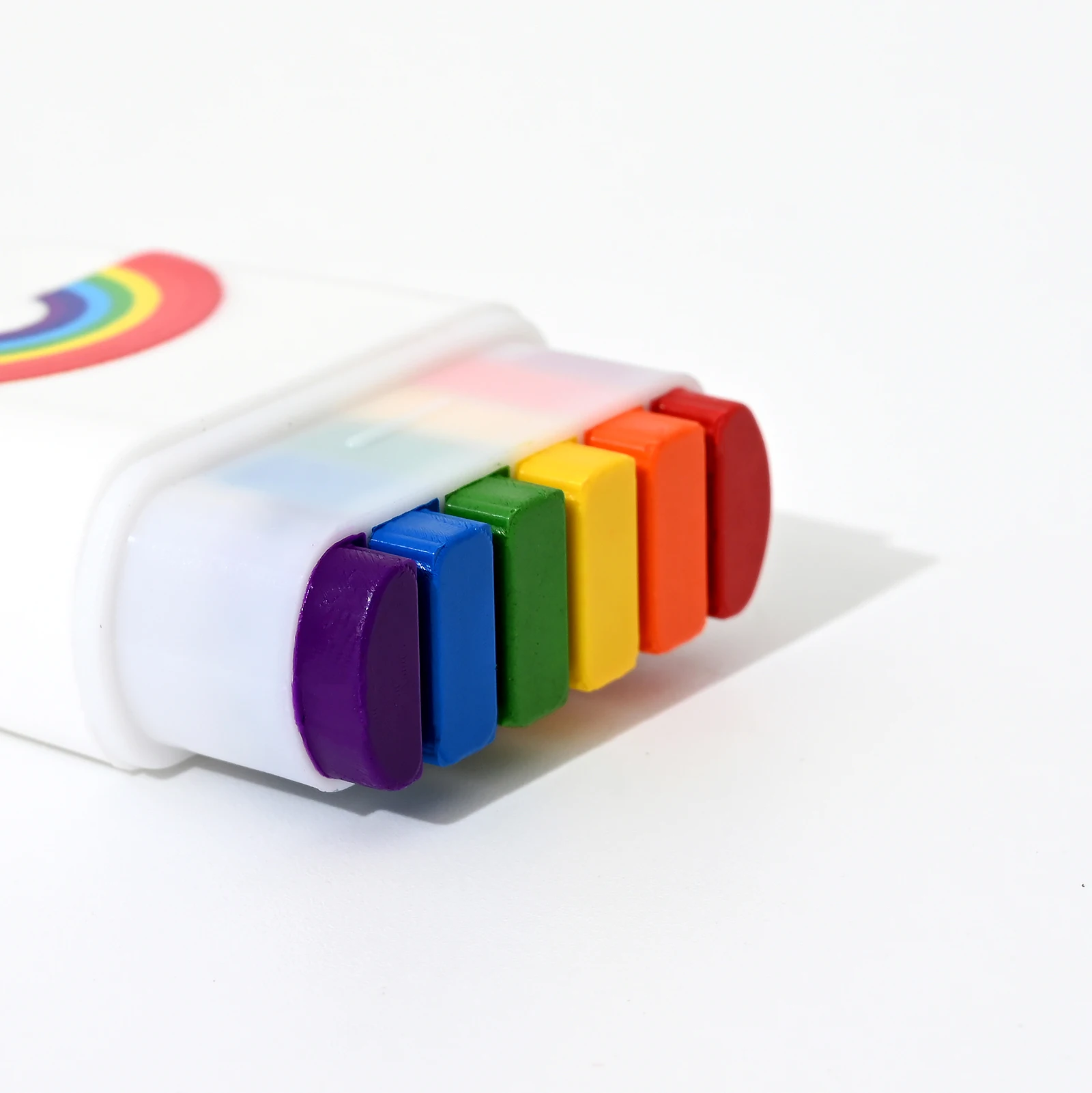 2Pcs/3Pcs Rainbow Crayon Paint Rainbow Birthday Party Colourful Theme Party Accessories Party Family Costume Gift Pocket Size 6