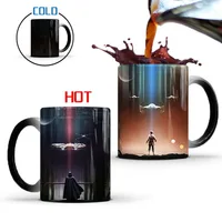 Tasse à café magique en céramique Star Wars, changeant de couleur lorsqu'elle est exposée à l'eau chaude, vente en gros 5