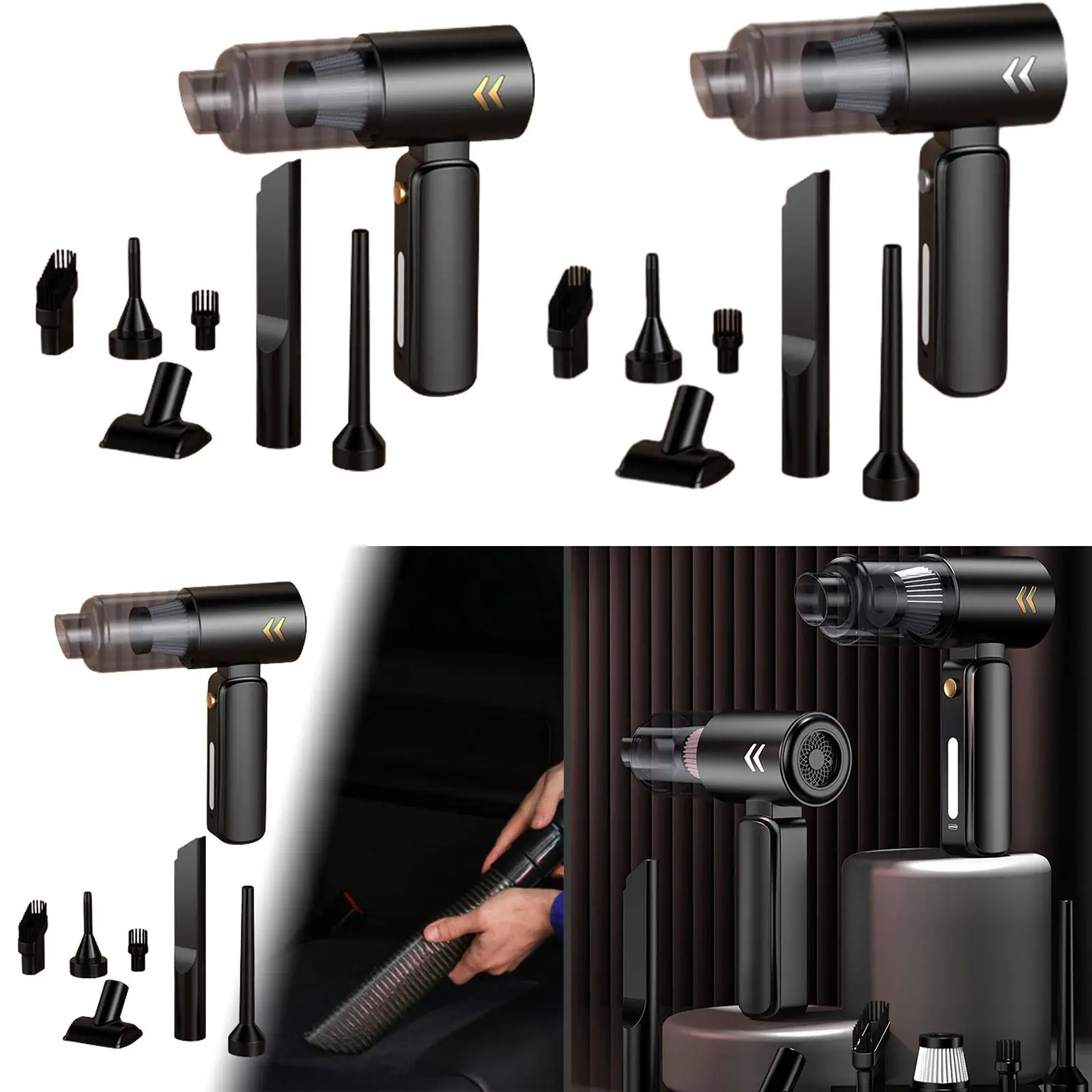 

Car Handheld Vacuum Cleaner Lightweight 8000PA Keyboard Vacuum Cleaner Cordless Cleaner for Office Pillows Computer Car Pet Hair