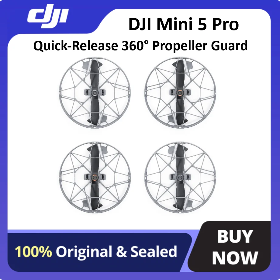 Protection d'hélice DJI Mini 5 Pro - Lot de 4, Gris, 16g
