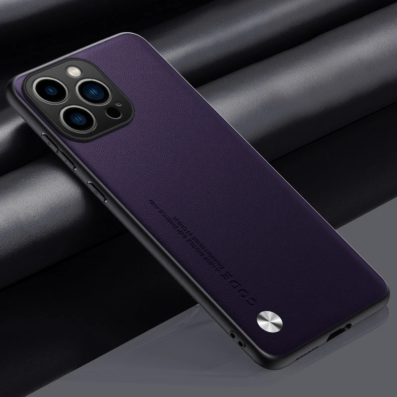 Luxury PU Leather Soft Silicone Protective Phone Case Cover