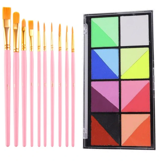 Face Body Paint Palette Kids Adults Professional Facepaint Palette for  Halloween Christmas Stage Performance Holiday Cosmetic - AliExpress