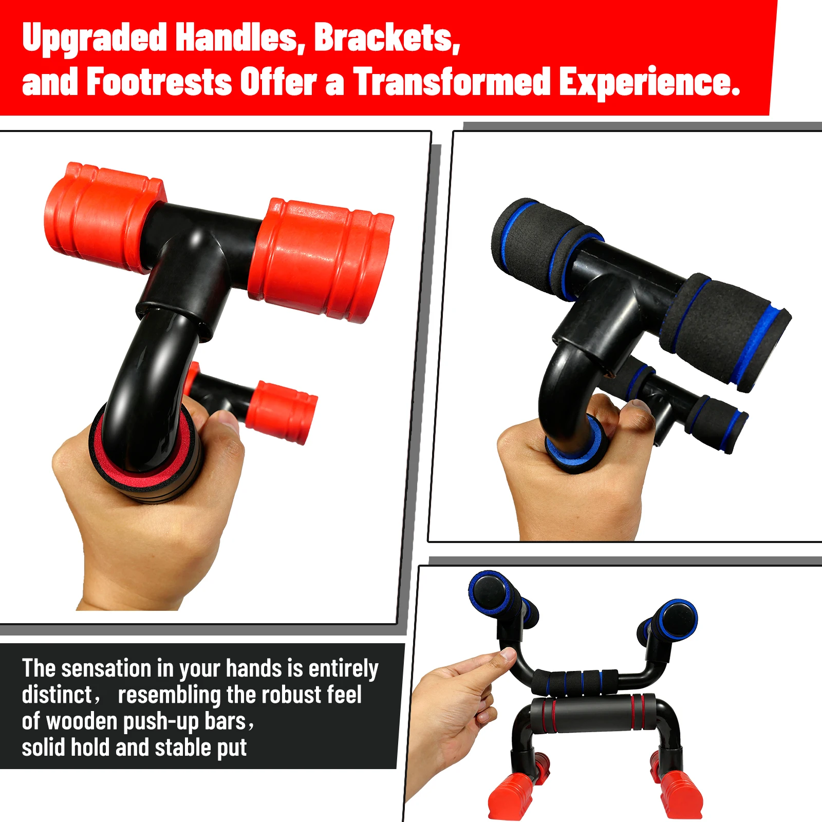 AVOR Push Up Bars - Robust Handle Generous Foam Anti-slip