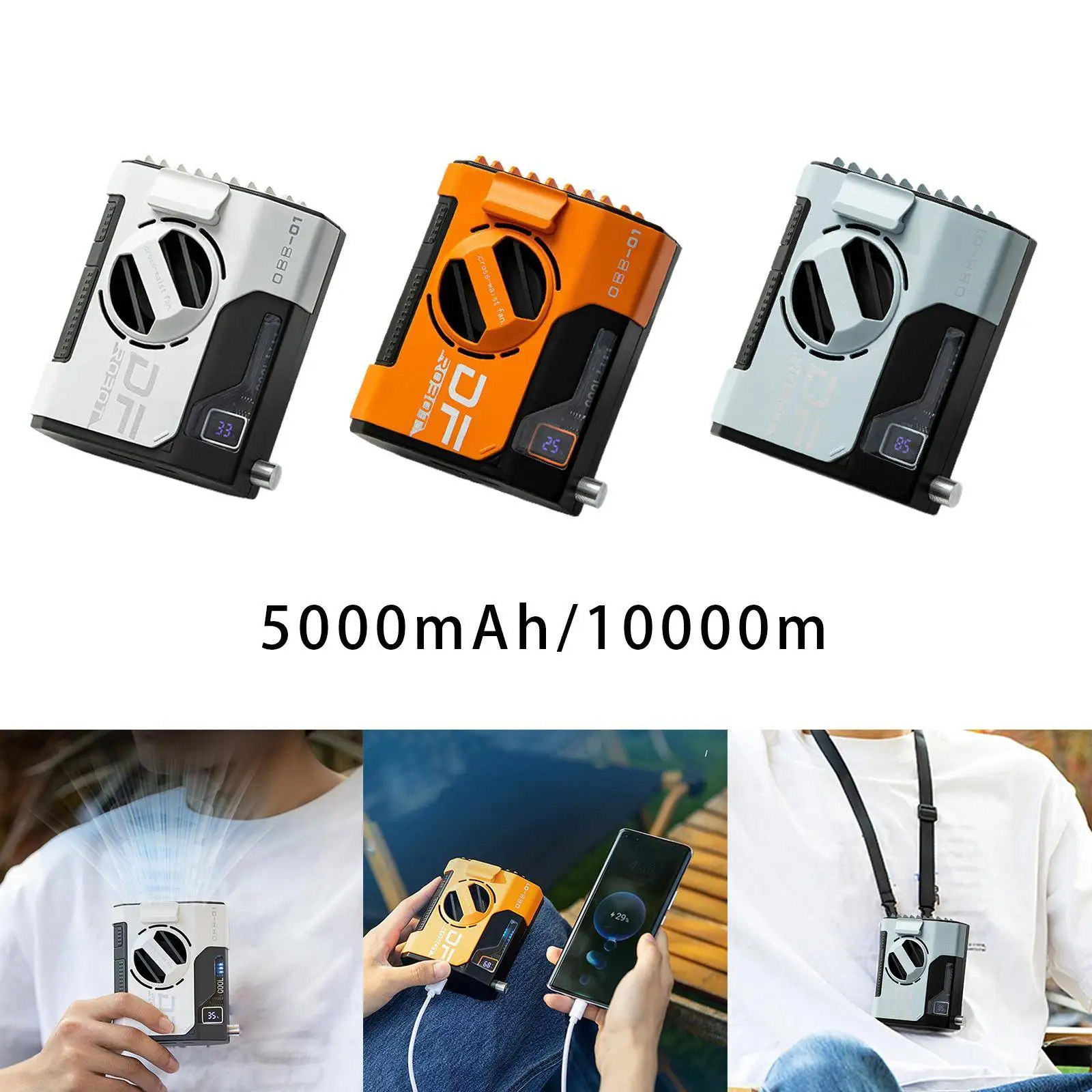 

Портативный мини-вентилятор с USB, 5 скоростей, для бега, путешествий, офиса, спорта