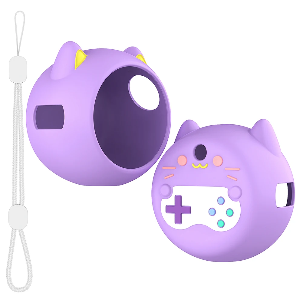 Cute Silicone Case Protective Skin Sleeve Anti-fall Silicone Protective Case with Lanyard for Punirunes Interactive Digital