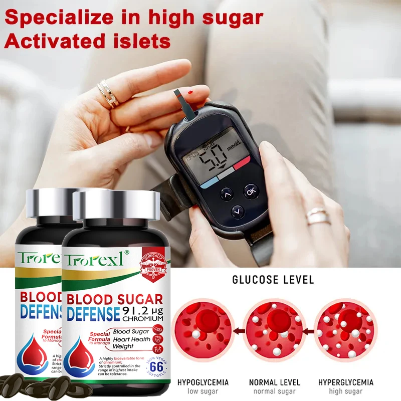 Blood Sugar Diabetes Capsule for Cardiovascular Health Glucose Metabolism Maintain of Normal Blood Glucose Concentrations health supplement diabetes pills