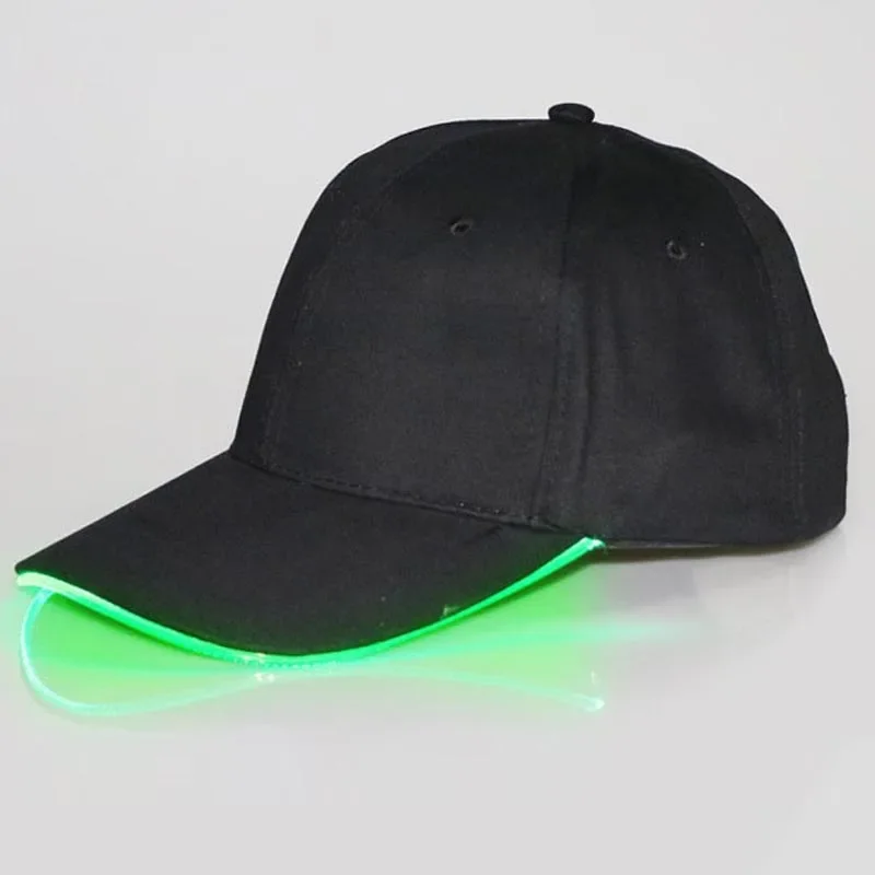 1pcs Men Women LED Brim Light Up Hat Baseball Caps Rave Gift Hip