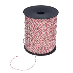 High-Performance Electric Fence Rope with Steel for Animal Fencing - Ultra Low Resistance Polywire (2mmx500m)