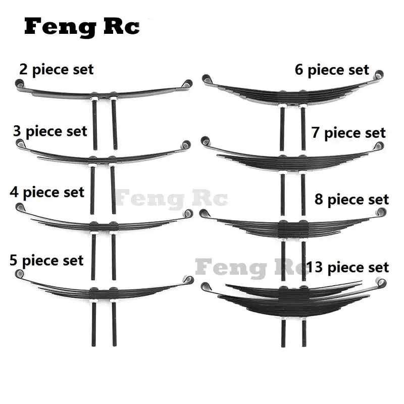 

1 pair Steel Leaf Springs for 1/14 Tamiya RC Tractor Trailer Truck Model Car Upgrade Parts Spare Accessories