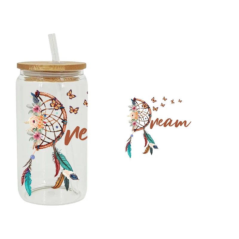 UV DTF Transfer Sticker Flowers Sunflower For The 16oz Libbey Glasses Wraps Bottles Cup Can DIY Waterproof Decals D3829