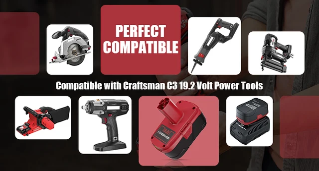For CRAFTSMAN C3 6000mAh Battery Li-Ion Power Tool