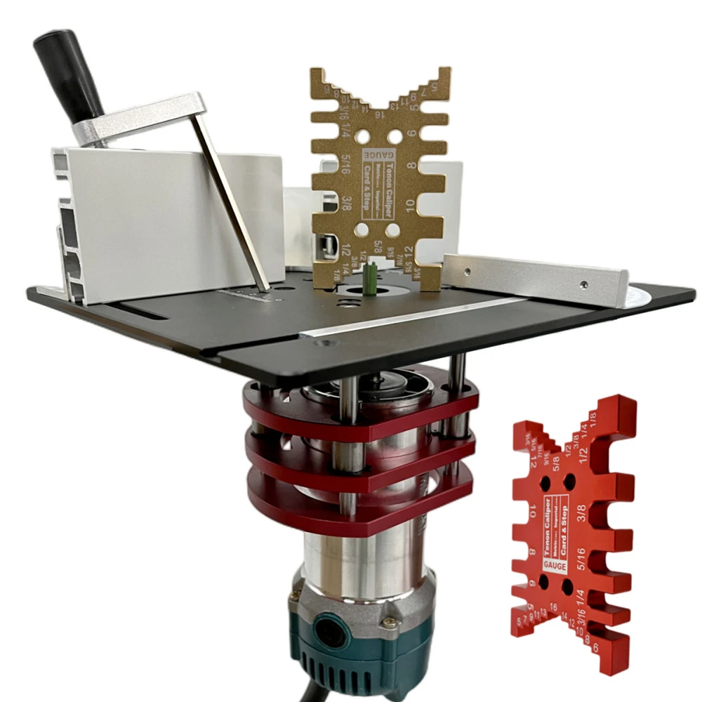 Woodworking Router Lift System and Aluminum Top Plate for 65mm Diameter