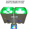 1-24pcs With Battery Wireless DMX Wifi Remote Led Wedding Uplight 6x15w RGBWAUV 6in1 LED Par DJ Sound Party Flightcase 3